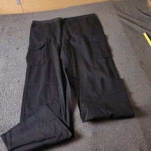 Boulder Creek Trading Cargo Pants Big Tall Mens Size 48 38L Black Cotton Chino K